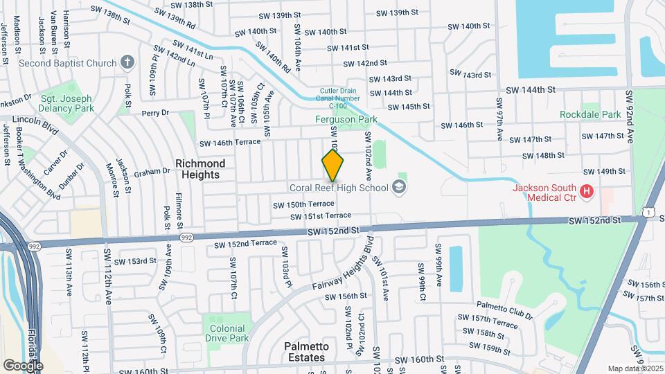 10305 SW 149th Terrace Map and Location Details