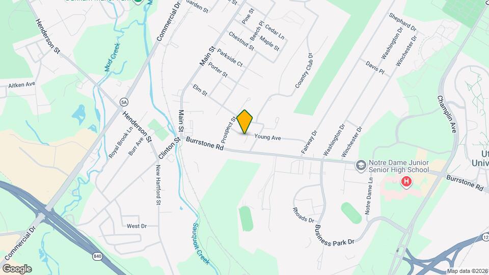 42 Young Ave Map and Location Details