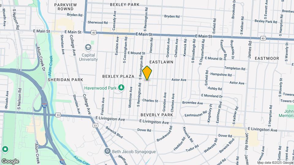 873 Vernon Rd Map and Location Details