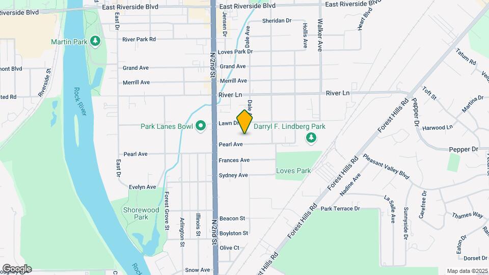 546 Pearl Ave, Unit Rear Unit Map and Location Details