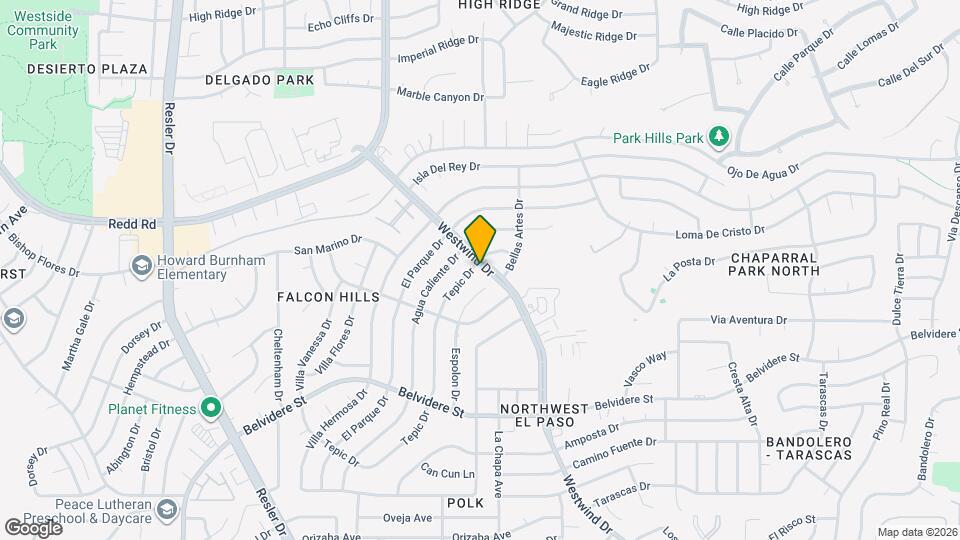 844 Tepic Dr Map and Location Details