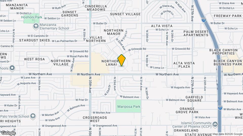 8022 N 32nd Dr Map and Location Details