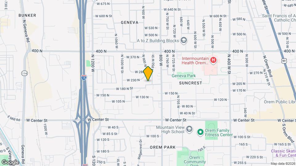 874 W 200 N St Map and Location Details
