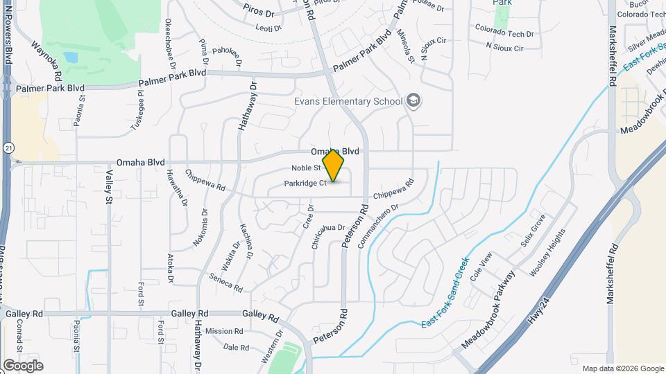 6845 Parkridge Ct Mapa y Detalles de la Ubicación