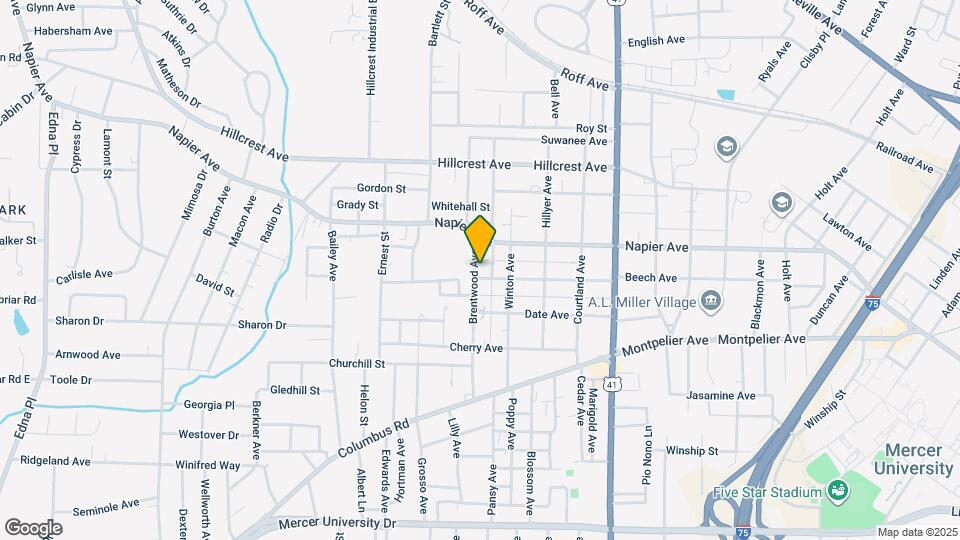 1182 Brentwood Ave Map and Location Details