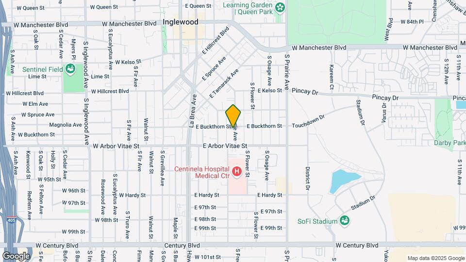 805 S Myrtle Ave Map and Location Details