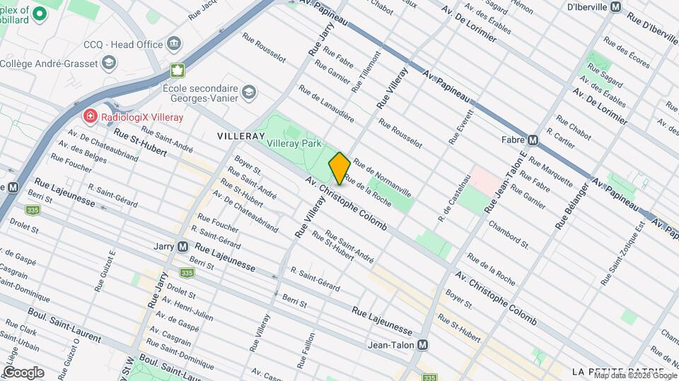 7655-7659 Christophe-Colomb Ave Map and Location Details