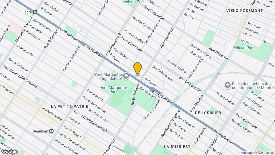 5955 Papineau Av Map and Location Details