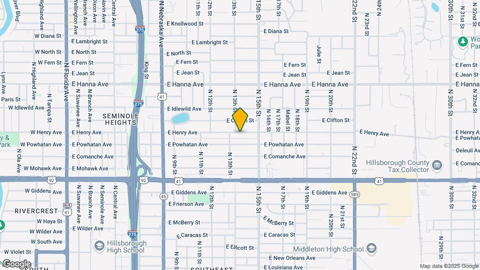 1411 E Henry Ave Map and Location Details