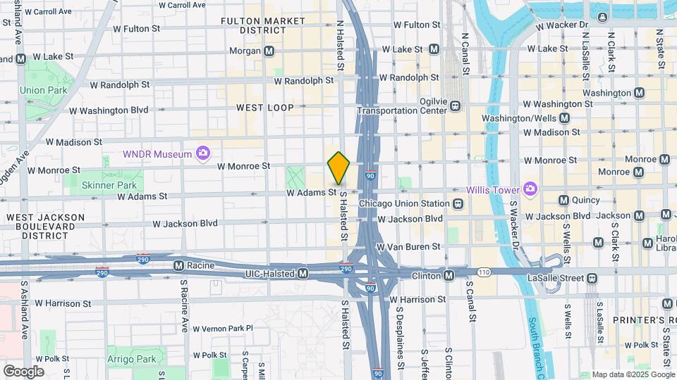 800 W Adams St Mapa y Detalles de la Ubicación