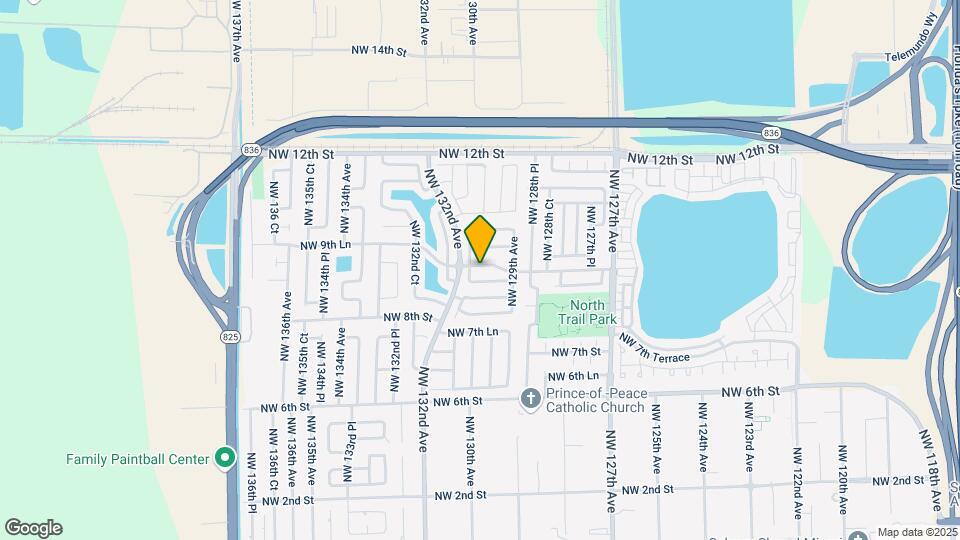 13026 NW 9th St Map and Location Details