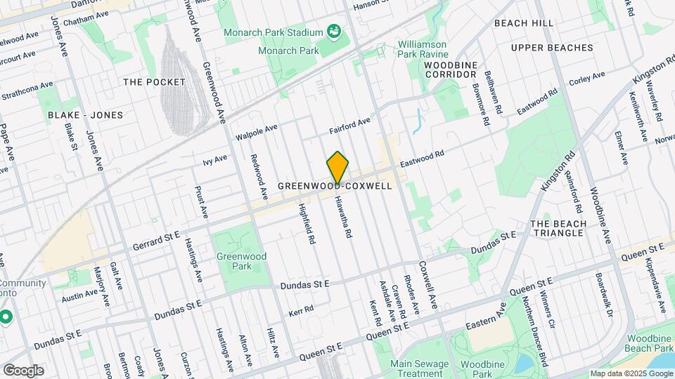1415-1415 Gerrard St E Map and Location Details