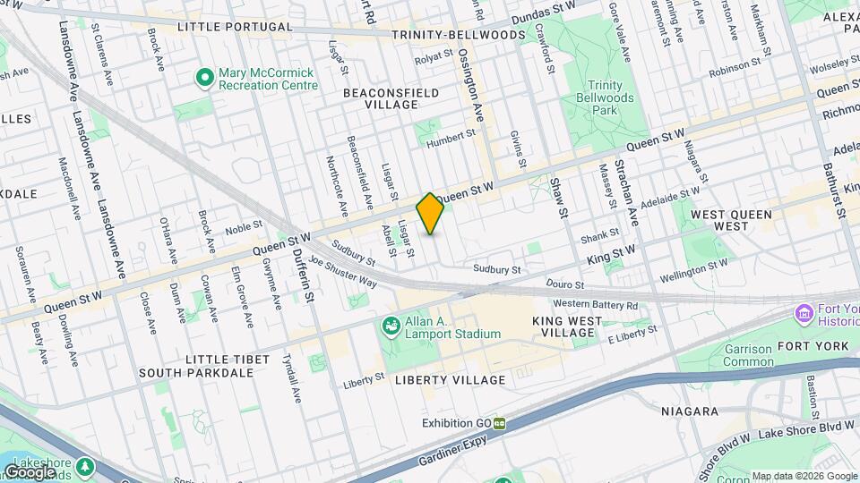 66 Dovercourt Rd Map and Location Details