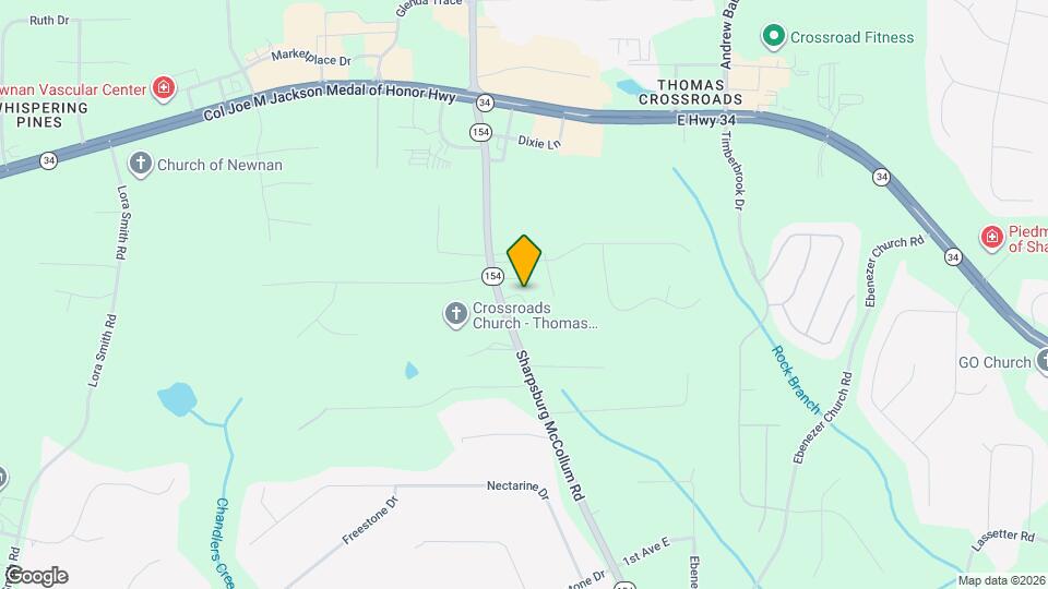 2625 Sharpsburg McCollum Rd Map and Location Details