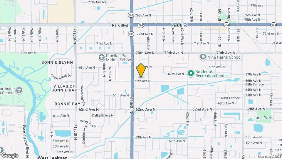 6601 65th Way Map and Location Details