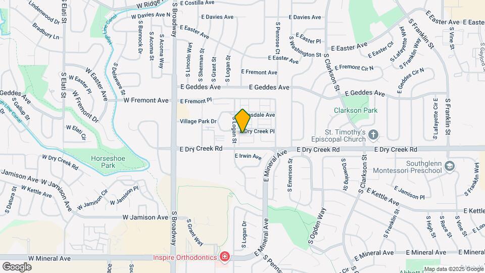 530 E Dry Creek Pl Map and Location Details