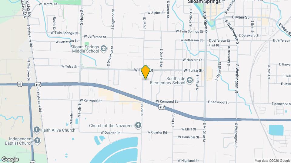 837 S Carl St Mapa y Detalles de la Ubicación