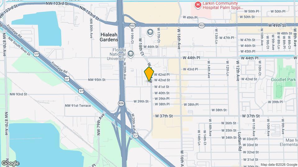 4131 W 18th Ct Map and Location Details