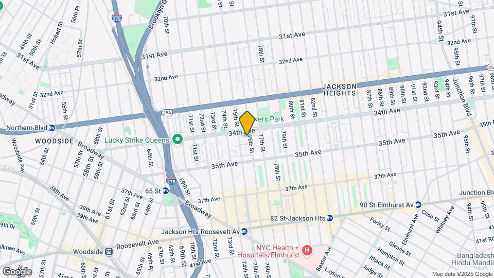 3416 76th St Map and Location Details