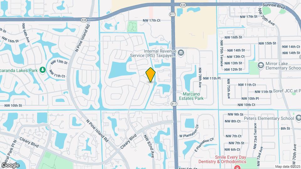 8423 NW 12th St Map and Location Details