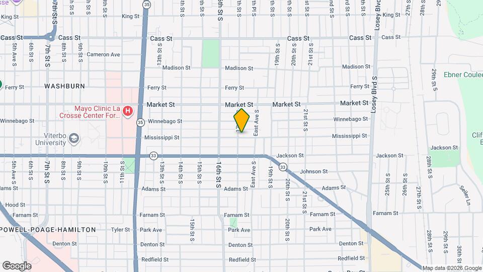 1725 Mississippi St Map and Location Details