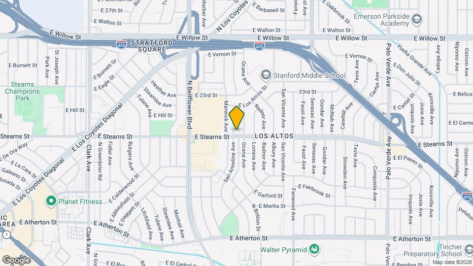 2206 San Anseline Ave Map and Location Details