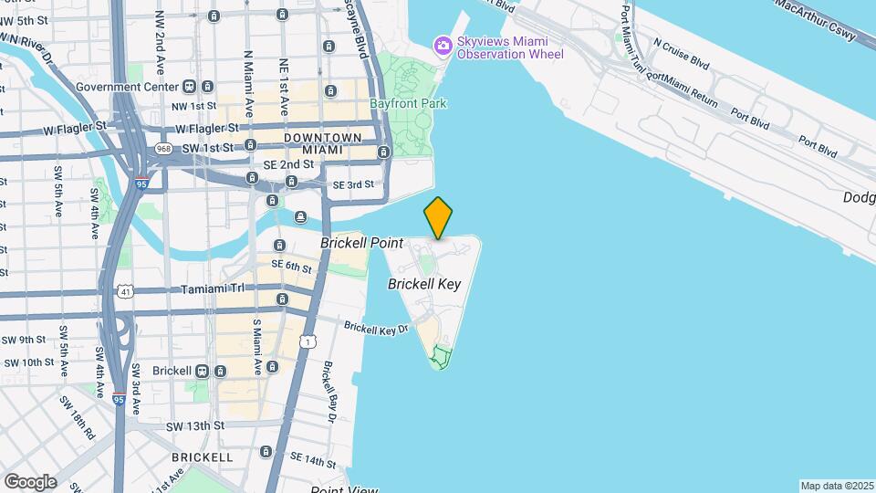 888 Brickell Key Dr Map and Location Details
