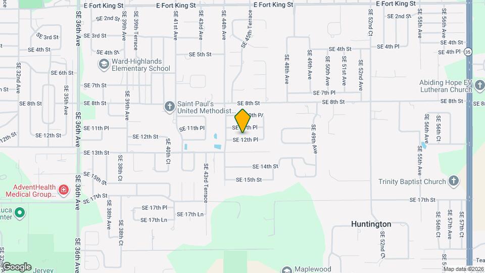 4505 SE 12th Pl Map and Location Details