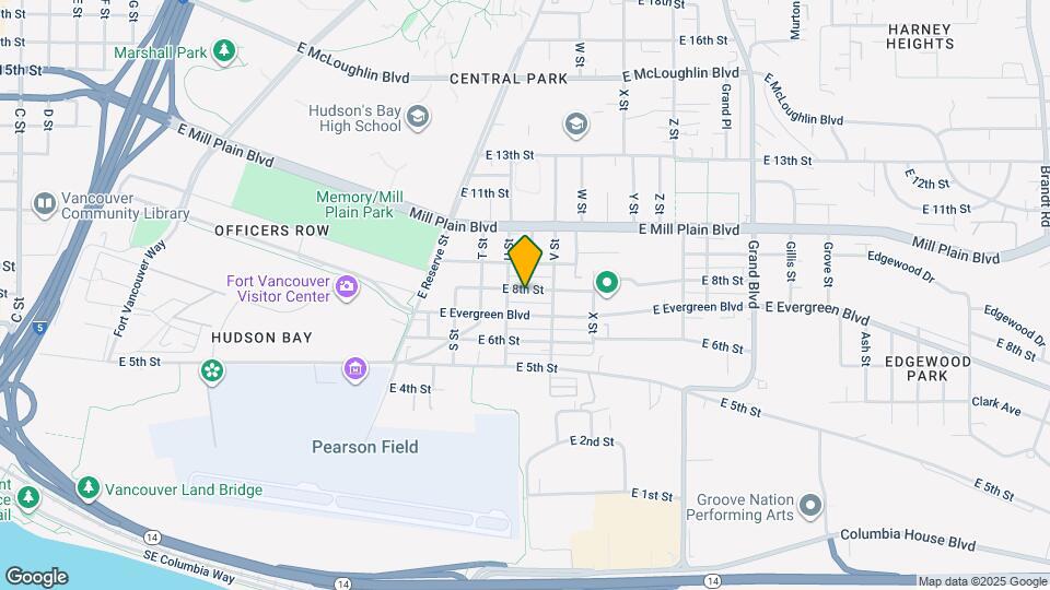 2109 E 8th St Map and Location Details