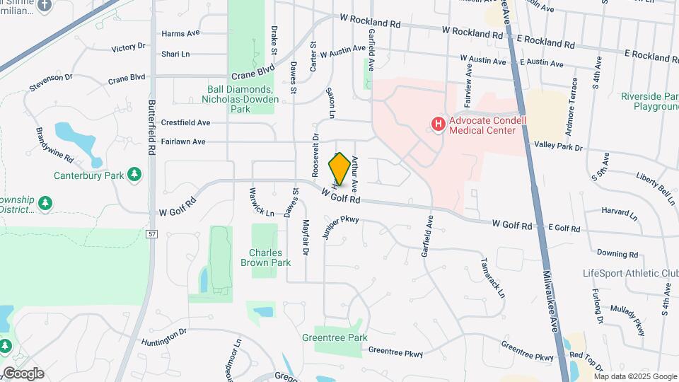 508 W Golf Rd Map and Location Details