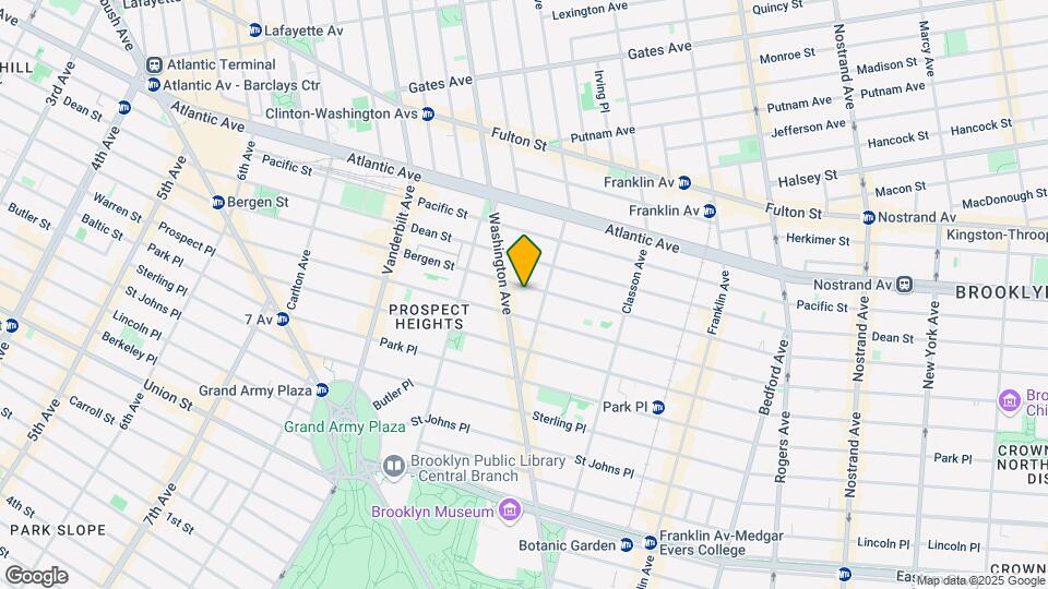 760 Bergen St Map and Location Details