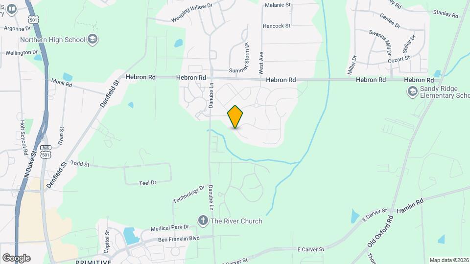 1102 Old Evergreen Dr Map and Location Details