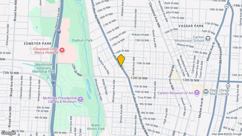 1249-1251 Fulton Rd NW Mapa y Detalles de la Ubicación