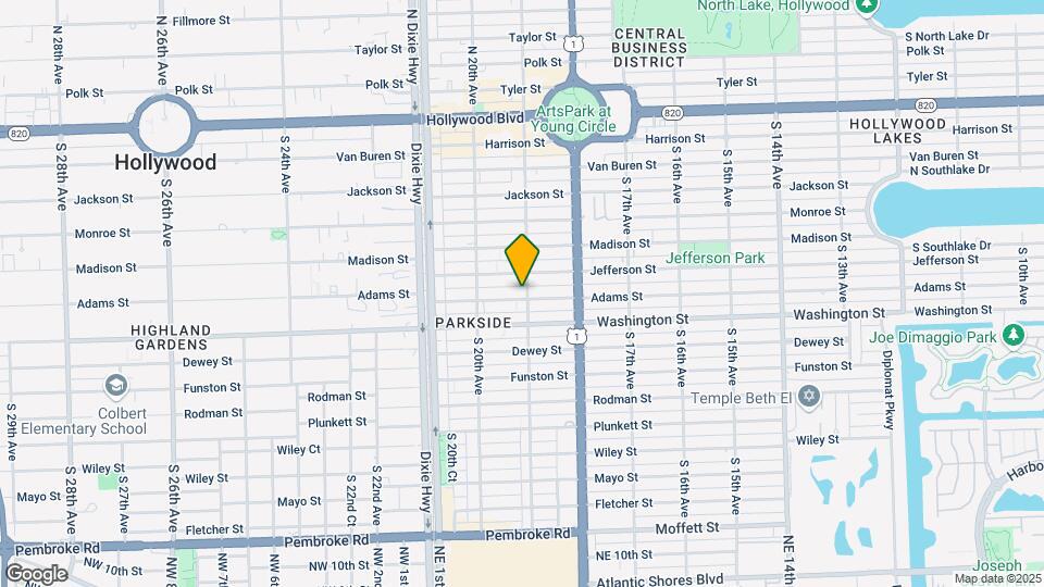 1907 Adams St Mapa y Detalles de la Ubicación