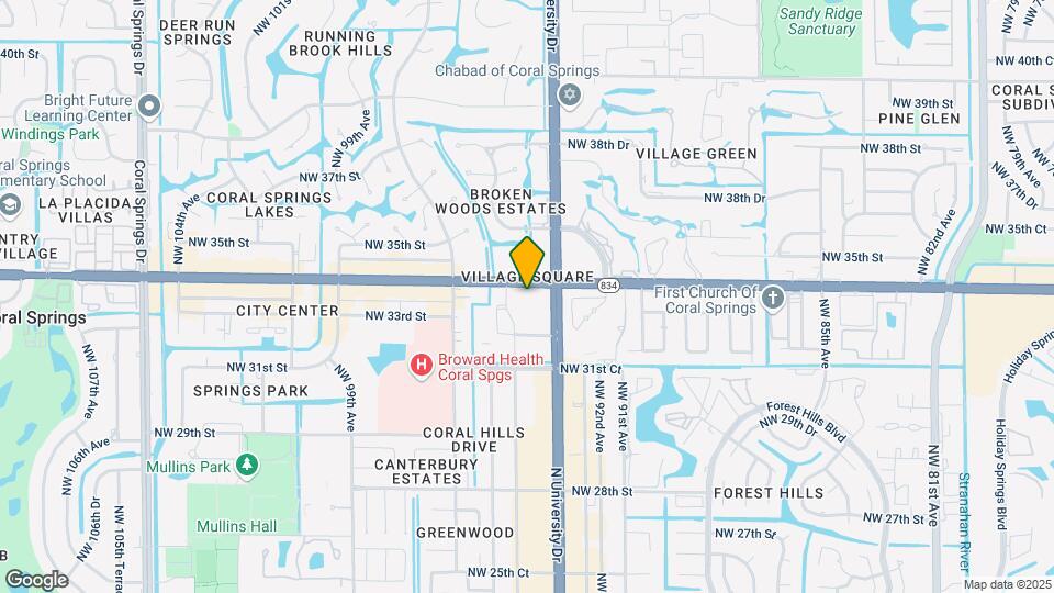 3300 N University Dr Map and Location Details