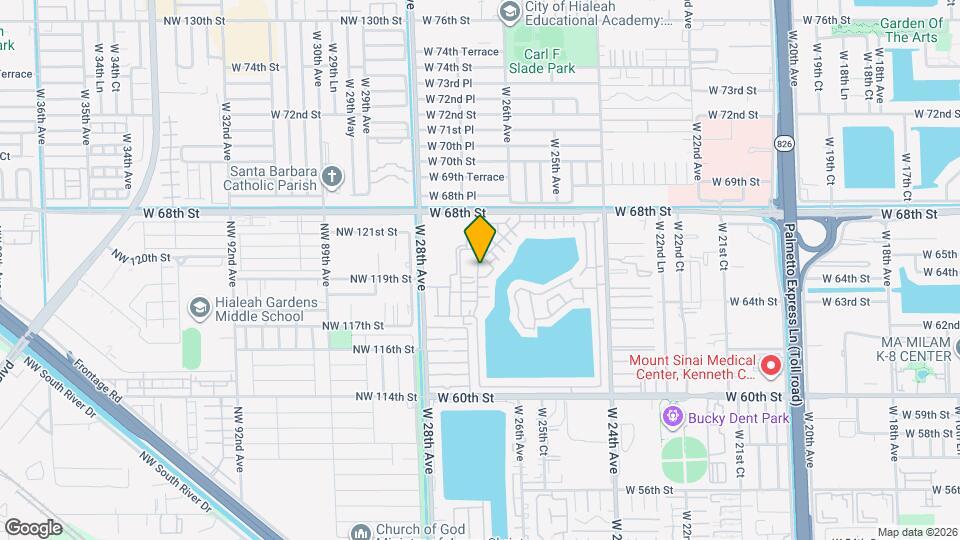 6515 W 26th Dr Map and Location Details