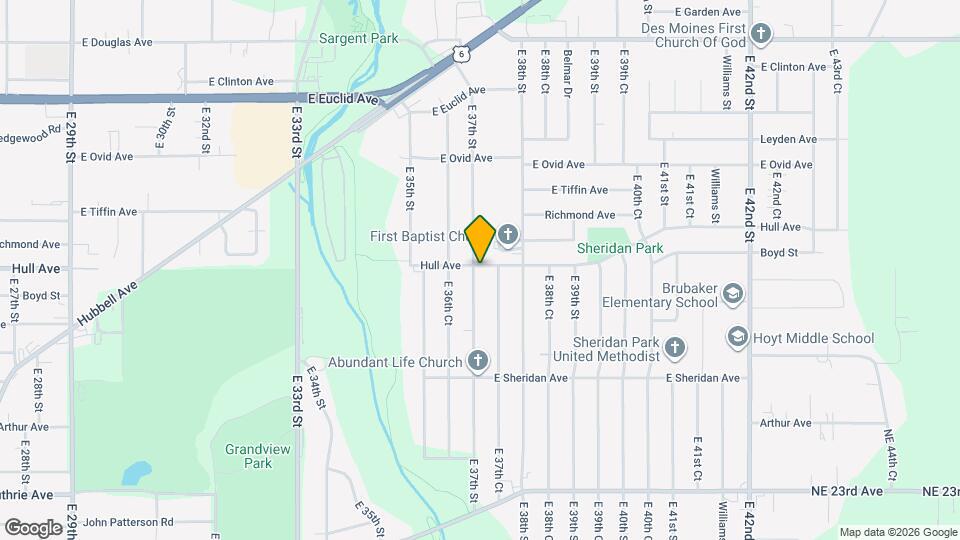 2925 E 37th St Map and Location Details