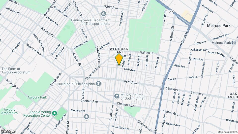 6701 Ogontz Ave Mapa y Detalles de la Ubicación