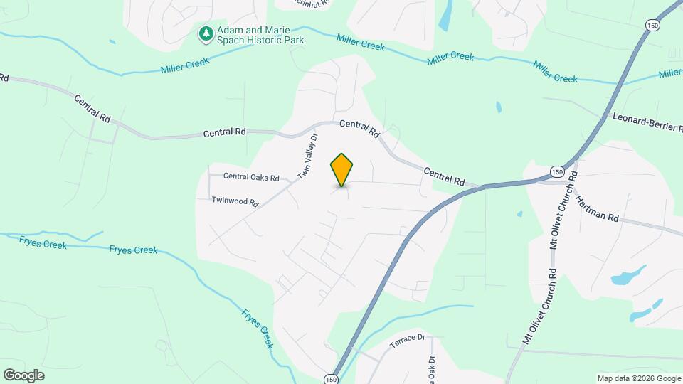 375 Twin Creeks Rd Map and Location Details