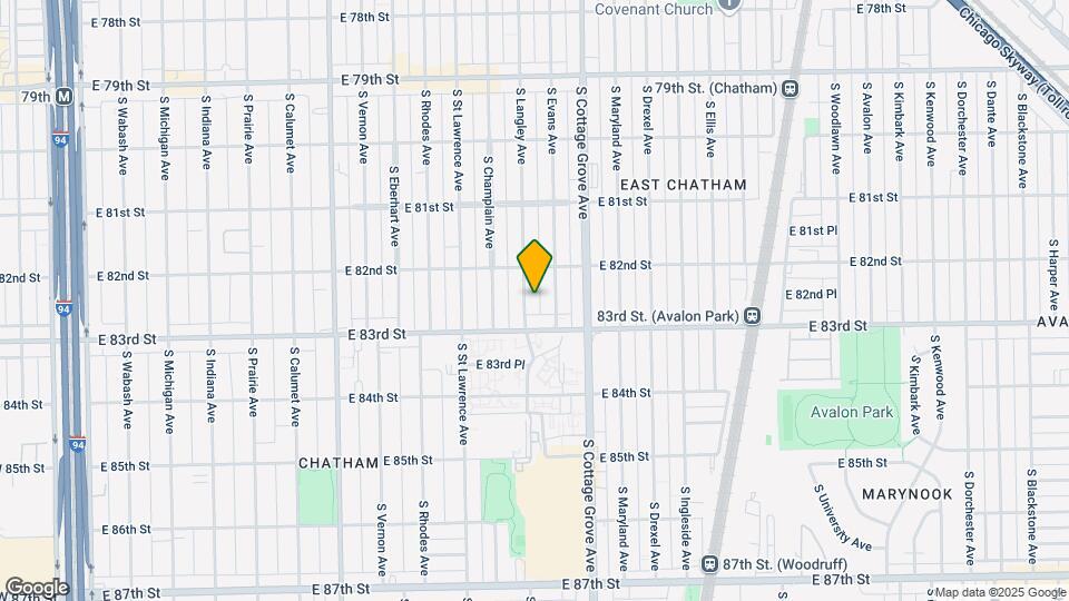 8233 S Langley Ave Map and Location Details