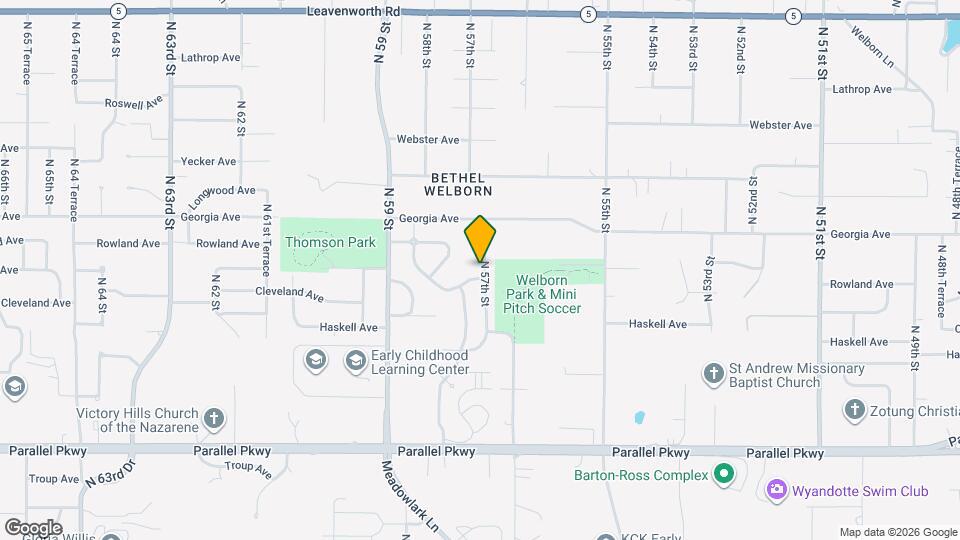 2502 N 57th St Map and Location Details