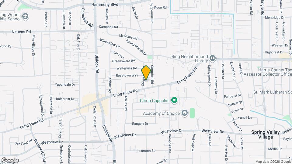 1716 Crownover Rd Map and Location Details