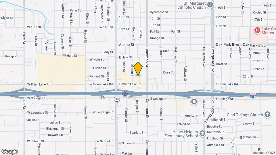 3206 Hodges St Map and Location Details