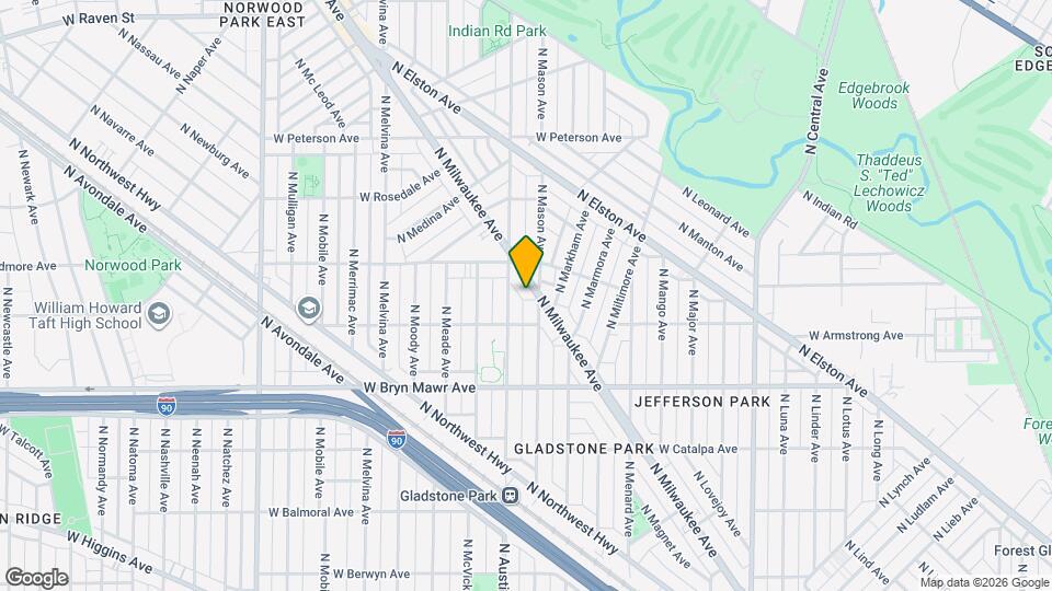 5742 N Milwaukee Ave, Unit 2A Mapa y Detalles de la Ubicación