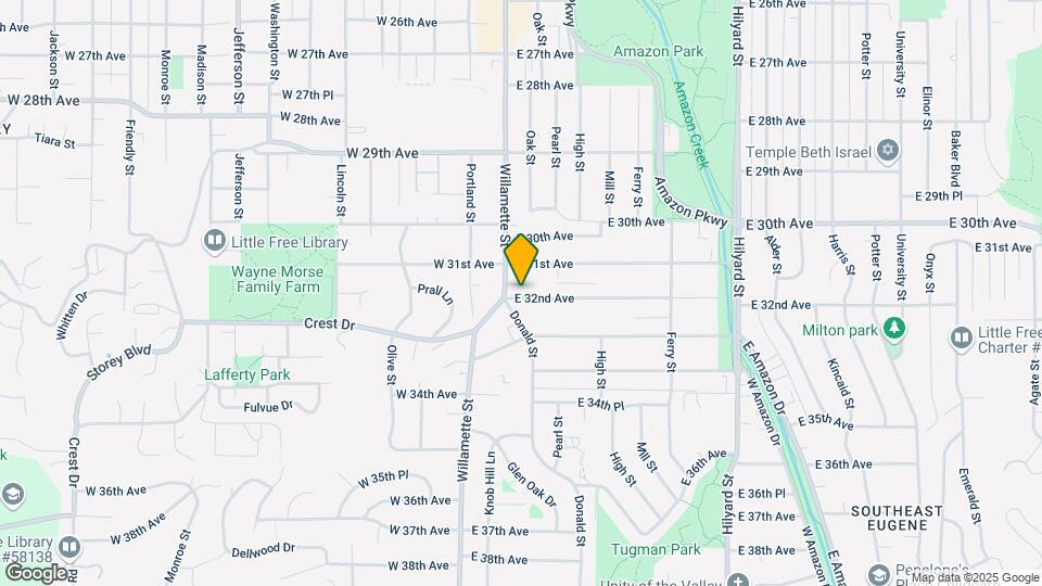 25 E 32nd Ave Map and Location Details