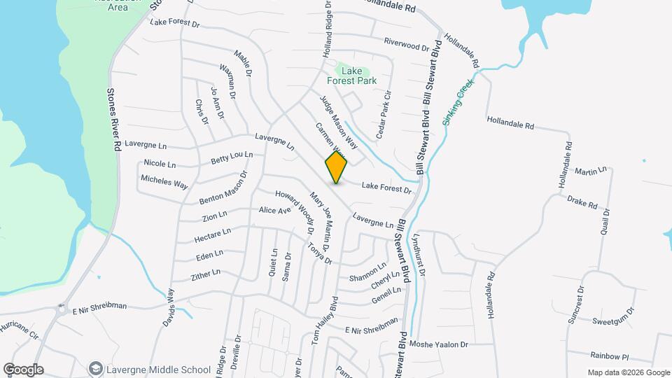 864 Lavergne Ln Map and Location Details