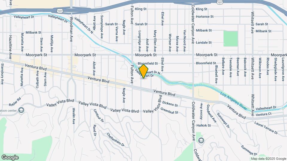 4222 Longridge Ave Mapa y Detalles de la Ubicación