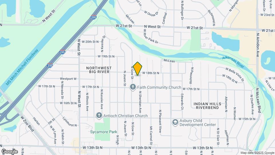 1839 N Sheridan St Map and Location Details