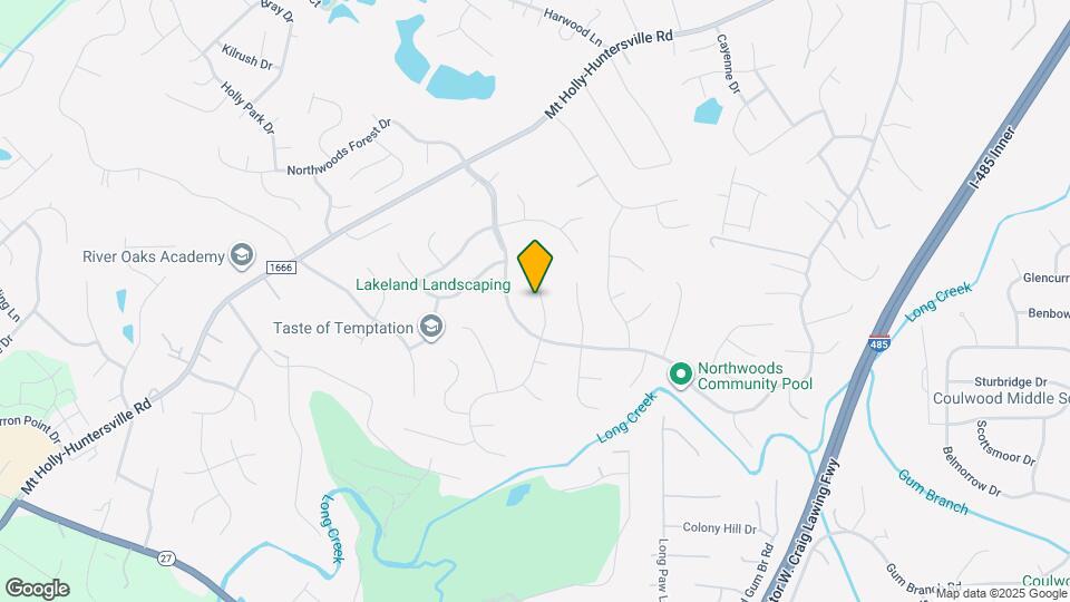 1729 Sugar Hollow Dr Map and Location Details