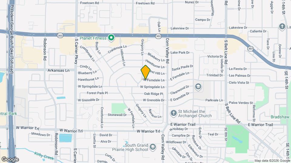 429 W Ferndale Ln Map and Location Details